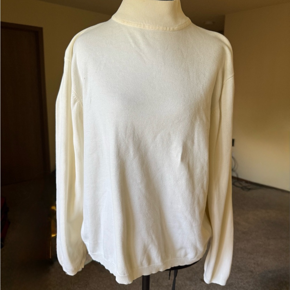 Pendleton Cream Turtleneck Sweater